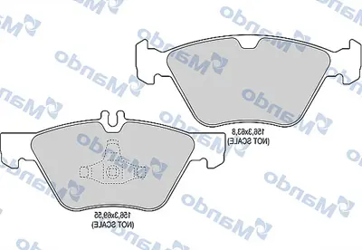 MANDO MBF015135 Balata [fr]/Wıth R90 Certıfıcatıon + Noıse Shımchrysler 34202920