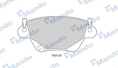 MANDO MBF015152 Balata [rr]/Wıth R90 Certıfıcatıon + Noıse Shımford 1S7J2M008BA C2S52080