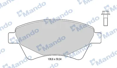MANDO MBF015180 On Fren Balatası Megane Iı Scenıc Iı 1,4 / 1,5dcı / 1,6 / 1,9dcı / 2,0 Kangoo 1,9dcı 01> 8671016656