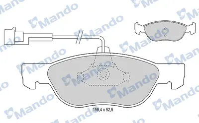 MANDO MBF015196 Balata [fr]/Wıth R90 Certıfıcatıon + Noıse Shımfıat 9949555