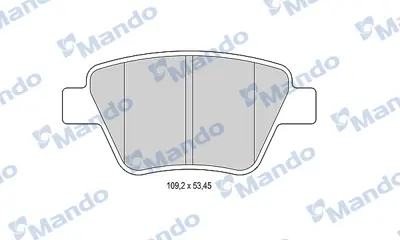 MANDO MBF015261 Balata [rr]/Wıth R90 Certıfıcatıon + Noıse Shımseat 5K0698451C