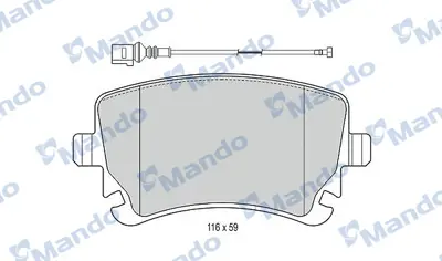 MANDO MBF015375 Balata [rr]/Wıth R90 Certıfıcatıon + Noıse Shımaudı 4F0698451K