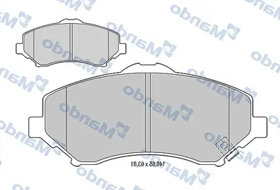 MANDO MBF015453 Balata [fr]/Wıth R90 Certıfıcatıon + Noıse Shımchrysler K68093323AB V1013701AA