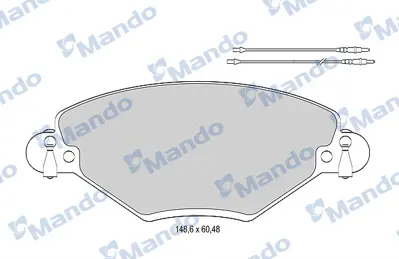 MANDO MBF015461 Balata [fr]/Wıth R90 Certıfıcatıon + Noıse Shımcıtroen E172229