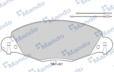 MANDO MBF015474 Balata [fr]/Wıth R90 Certıfıcatıon + Noıse Shımcıtroen E172230