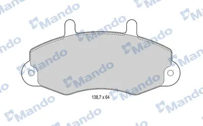 MANDO MBF015519 Balata [fr]/Wıth R90 Certıfıcatıon + Noıse Shımford 92VB2K021AE