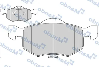 MANDO MBF015523 Balata [fr]/Wıth R90 Certıfıcatıon + Noıse Shımford 4L842L361AB