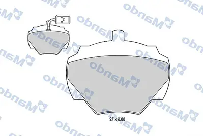 MANDO MBF015594 Balataland Rover Defender 1990 >> STC9189