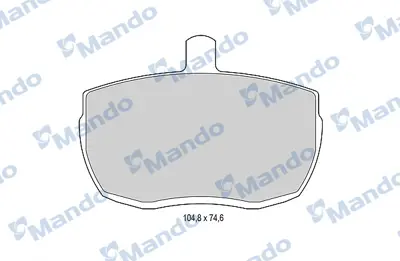 MANDO MBF015596 Balata [fr]/Wıth R90 Certıfıcatıon + Noıse Shımland Rover 7963999 89VB2KO21BA RTC4518 STC9187