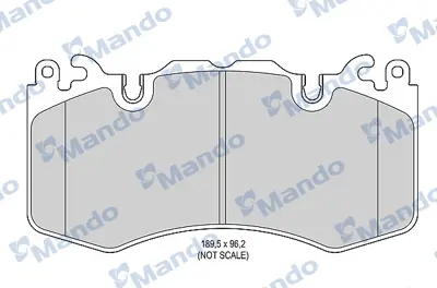 MANDO MBF015606 Balata [fr]/Wıth R90 Certıfıcatıon + Noıse Shımland Rover LRO20362
