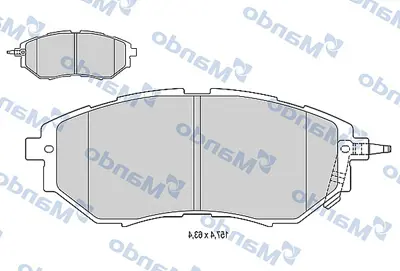 MANDO MBF015824 On Fren Balatası Legacy Iv 05>09 Legacy V 10>14 Forester 08> 29296AG051