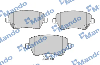 MANDO MBF015839 Balata [fr]/Wıth R90 Certıfıcatıon + Noıse Shımopel 5581062J50 93196814 D1N601HA0B