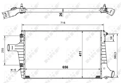 NRF 30118A Audı A6 2.5d 97-Intercooler / Charger 4B0145805A