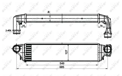 NRF 30119A Turbo Radyatoru Bmw E46 M47 M57 99>03 2246795