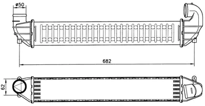 NRF 30139A Turbo Intercooler Radyatoru  Galaxy I (Wgr) 1.9 Tdı 0>09 YM219L440BA