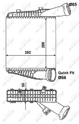 NRF 30178 Vw Touareg 2.5d 03-Intercooler / Charger 7L6145803C 7L6145803D 7L6145803F