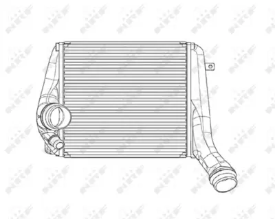 NRF 30184 Porsche Panamera 4.8 10-Intercooler / Chargerwith Rubber Mounting 97011020902