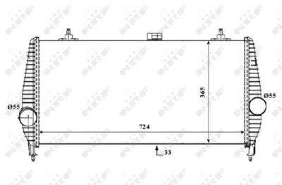 NRF 30194 Turbo Intercooler Radyatoru  Peugeot 607 2.7d 00- E256100