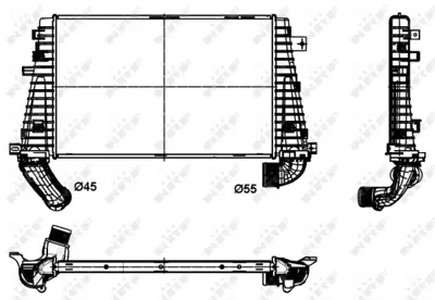 NRF 30300 Opel Astra 1.7d 04-Intercooler / Charger 6302082
