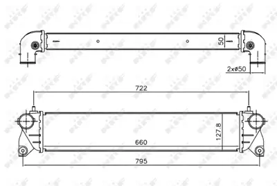 NRF 30369 Fıat Sedici 1.9d 06-Intercooler / Chargerwith Rubber Mounting 1362079J51 71747517
