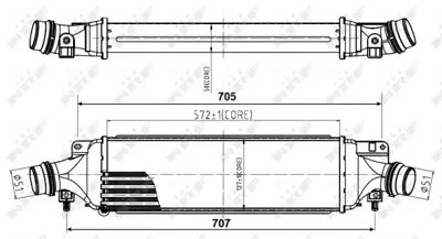 NRF 30780 Opel Corsa 1.7d 07-Intercooler / Charger 6302079