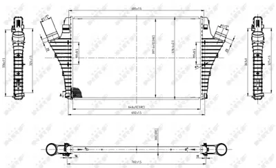 NRF 30858 Opel Vectra 2.2d 02-Intercooler / Charger 12788019 6302046
