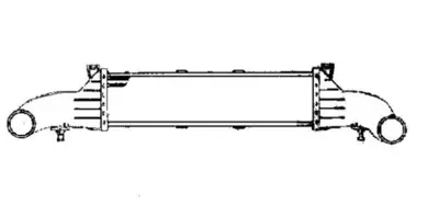 NRF 30864 Mercedes C-Series 2.2d 94-Intercooler / Charger 2025001100