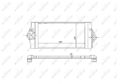 NRF 30893 Turbo Radyatoru (Intercooler) Espace Iv / Laguna Iı / Vel Satıs 8200075810