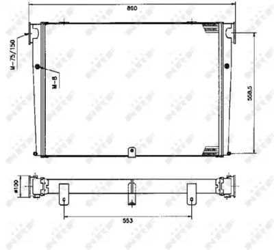 NRF 309345 Turbo Intercooler Radyatoru  Man Nl202 