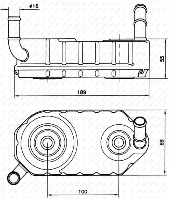 NRF 31004A Vw Golf 1.4 98-Oilcoolers, Automatic Transmissionwithout Seal Ring 96409061 96409061E