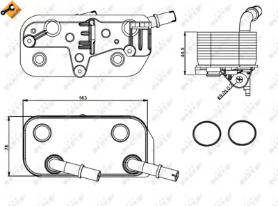 NRF 31189 Sanzıman Yag Sogutucu Bmw E39 E38 96>03 M62 17217505823