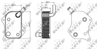 NRF 31237 Audı A4 2.0 05-Oilcoolerswithout Seal Ring 6B117021