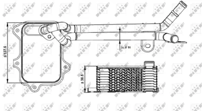 NRF 31261 Vw Golf 1.4 09-Oilcoolers 3C117021J