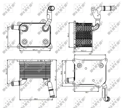 NRF 31266 Audı A5 4.2 08-Oilcoolers 79117015A