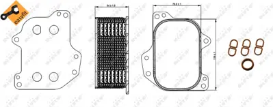 NRF 31267 Vw Passat 2.0d 15-Oilcoolers 3N117021