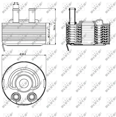 NRF 31353 Yag Sogutucu Nıssan Navara 2.5d 05- 21305EB300