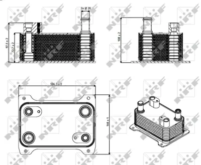 NRF 31362 Audı A8 4.2 03-Oilcoolers, Automatic Transmission 4EO317021H