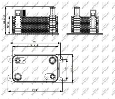 NRF 31363 Audı A8 11/2003>oilcoolers, Automatic Transmission 4E0317021E