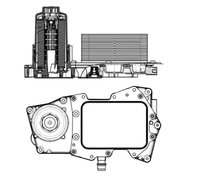 NRF 31827 Motor Yag Sogutucu (Kutuklu) Range Rover Iv Vogue (L405) 4.4 Sdv8 2013> LR022895