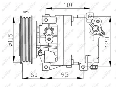 NRF 32169G Fıat Doblo 1.9d 01-Compressorswith Pag Compressor Oil 71781772