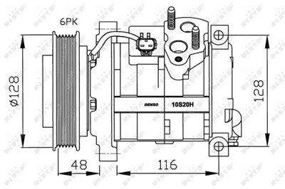 NRF 32203G Klıma Kompresoru Chrysler Grand Voyager 3.3 00- 