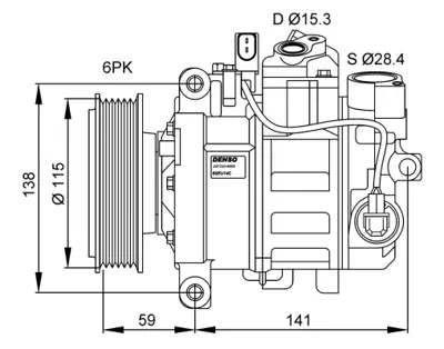 NRF 32462G Audı A6 3.0 04-Compressorswith Pag Compressor Oil 4F0260805Q