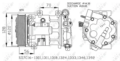 NRF 32682 Klıma Kompresoru Peugeot 407 2.0d 04- 9800840380