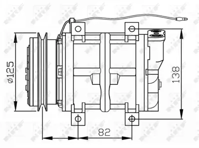 NRF 32745G Mıtsubıshı L200 2.5d 97-Compressorswith Pag Compressor Oil MR250810