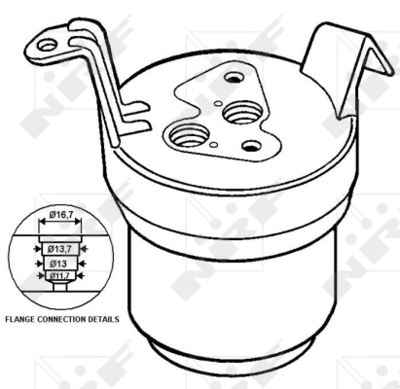 NRF 33021 Bmw 3 1.6 91-Receiver Driers 8391313