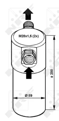 NRF 33081 Audı A4 1.6 95-Receiver Driers 8D0820193A