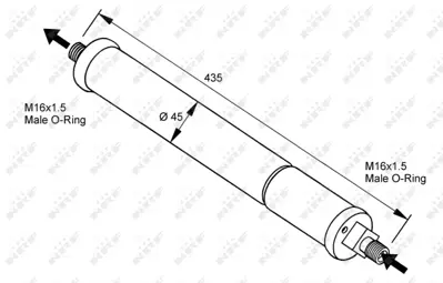 NRF 33097 Jaguar Xj 4.0 86-Receiver Driers A9578300083 MHD7410AB