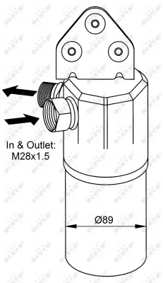NRF 33131 Vw Passat 1.9d 97-Receiver Driers 8D0820193
