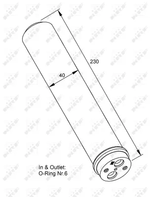 NRF 33230 Mıtsubıshı Lancer 1.6 01-Receiver Driers MR500065