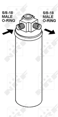 NRF 33287 Porsche 911 3.6 89-Receiver Driers 96457394300